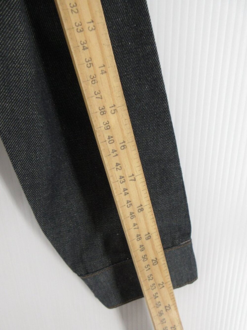 VTG Sears Toughskins Jacket Boys Youth 16 Trucker Denim Psychedelic Tie Dye - Picture 9 of 13
